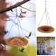 thumbnail image 1 of Bird Feeder Iron Metal Circular Hanging | Window Mount Durable Outdoor Bird Feeding Station | Courtyard Home Decor | Sturdy Weatherproof | 35x21.5x2cm, 1 of 6