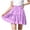 Purple, variant on QTBIUQ Girls Summer Pleated Tiered Ruffle Skirt with Lace Trim Flowy Skirt with Elastic Waist Drawstring Casual Skirt