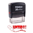 thumbnail image 2 of Printtoo UNTIDY! Self Inking Rubber Stamp Office Stationary Custom Stamp-Red, 2 of 2