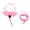 Pink, variant on Gieenan Adjustable Lizard Leash Set Bearded Dragon Harness Comfortable Training Leashes for Small Reptiles Leopard Geckos
