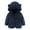 Navy, variant on Toddler Girls Boys Fleece Hoody Jacket Zip Up Coat Warm Winter Outwear