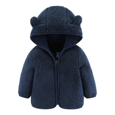 

Juebong Baby Pajamas Fleece Jackets For Toddlers Girls Boys Fleece Hoody Jackets Kids Zip Up Outerwear Coat Toddler Kids Jacket Sweatshirt Baby Romper for 18-24 Months