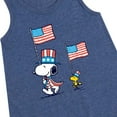 thumbnail image 3 of Peanuts - Snoopy Woodstock with Flag - Americana - Patriotic - Girls Aline Dress, 3 of 6
