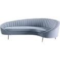 thumbnail image 1 of ACME Ballard Velvet Upholstered Sofa in Light Gray, 1 of 1