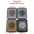 thumbnail image 3 of Standard 4 Bolt"Custom Built" Engraved or Printed Guitar Neck Plate - Choose from 4 designs - Silver, Gold or Black, 3 of 6