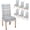 Chair Cover-27, variant on Black White Dining Room Chair Slip Covers 4 Pack Black Shot Through with Subtle Spandex Super Fit Stretch Removable Washable Kitch
