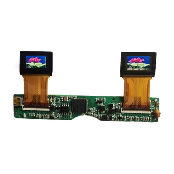 Micro si-OLED Display 0.71" 1080P FHD 1920(RGB)×1080 oled Micro Display 3000nits BRIGHTNESS LVDS Interface 60Hz  with HDMI Adapter   Magnifiering Prism for Ar/Vr Head Mounted Display