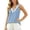 Blue, variant on Bohemian Lace Trim Sleeveless Tank Top for Casual Loose Fit Blouse Athletic Undershirt Women Tops for Women Loose Athletic Top for Women Slim Fit Lacy Top Women 4x under Shirt Ally Top for