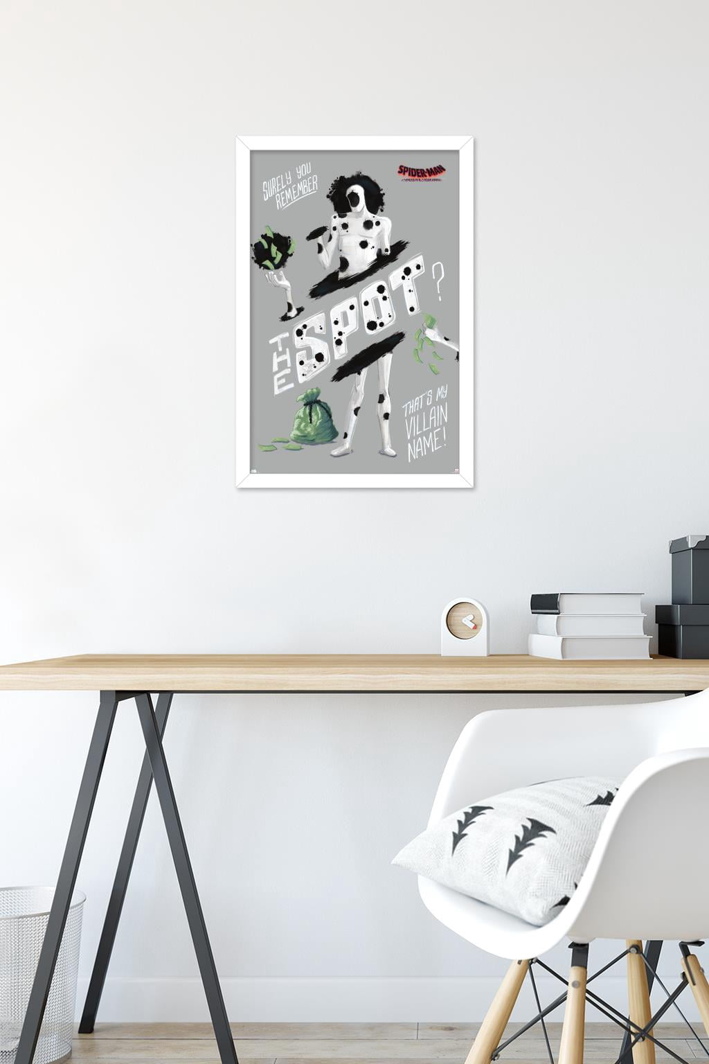 Marvel Spider-Man: Across the Spider-Verse - The Spot Wall Poster, 14.725" x 22.375" Framed