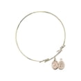 thumbnail image 2 of 8 inch Round Double Loop Bangle Bracelet w/ St. Sebastian/Track & Field in Gold-Filled, 2 of 3
