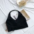 thumbnail image 3 of Ropa interior sexy invisible con forma de U grande sin espalda para mujer, sujetador con tirantes en la espalda y escote halter de pecho pequeño para niña, belleza, espalda envuelta en el pecho, 3 of 6