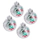 thumbnail image 5 of Adornos de bolas de Navidad Ticfox 4 Uds inastillables para árbol de Navidad patrón de copos de nieve, 5 of 14