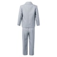 thumbnail image 2 of Haitryli Boys Formal 5 Piece Suit with Shirt and Vest Gentleman Suit for Wedding Party Gray 12, 2 of 9