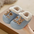 thumbnail image 2 of Gvdentm Baby Girl Slippers Boys Girls Shark Slippers for Toddler Kids - Cute Plush Warm Non-Slip Indoor Bedroom Winter Shoes(Light Blue,6.5), 2 of 7