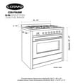 thumbnail image 6 of 36 in. Stellar Collection 3.8 cu. ft. Dual Fuel Range in Stainless Steel, 6 of 13