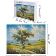 thumbnail image 2 of Tree Puzzle Jigsaw Puzzle 500 Pieces for Adults, 20"x15" Large Puzzle Hill Decoration for Family Party Holiday - Each Piece is Unique Medium Difficulty Fun Jigsaw Puzzles, 2 of 6