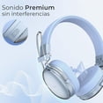 thumbnail image 4 of Audifonos Diadema Inalambrica ACTECK LUXE CHIC HP710 Microfono Integrado Bluetooth 5.4 Azul AC-940917 azul, 4 of 6