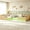 Natural, variant on L Shaped Twin Bed Frame with LED Lights & Rattan Panel, 2-in-1 Convertible Corner Bed Twin for 2, Double Twin Floor Bed with Whiteboard & Bookshelves, Montessori Floor Bed (White)
