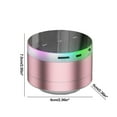 thumbnail image 3 of Nkmbld Powered Subwoofer Subwoofer Outdoor Mini Colored Light Crystal Glass Wireless Bluetooth Speaker, Graduation Gift, Pink, 3 of 8