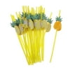 3X Pineapple Drinking Straws Cocktail FavPieces