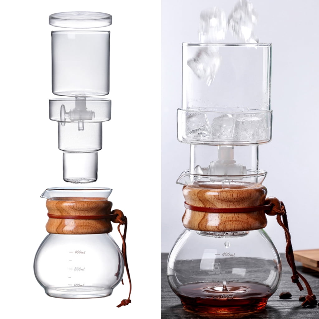 10cups Cold Drip Ice Syphon Coffee Pot Maker Glass Dutch Brew Machine Ice Cold  Brew Coffee Home Wooden Coffee Dripper Tool - Coffee Pots - AliExpress