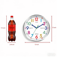 thumbnail image 6 of Vocoo 12 inch Wall Clock for Kids Teaching Clock Silent Non Ticking Battery Operated Colorful Teaching Time Clock for Kids Room Classroom School, 6 of 7