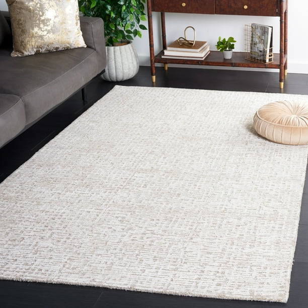 ラグモア NICE RUGS アイボリー Origin 21 Auckland Wool 9 X 12 (ft) Wool White Indoor Area Rug