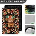 thumbnail image 4 of Yuyamidu Cute Highland Cow RV Door Window Shade Colorful Flowers RV Side Door Window Shade Cover Accessories for Inside Camper Universal Travel Trailer Blackout Window Cover, 4 of 7