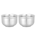 thumbnail image 3 of Miangastore Bols à Pâtes en Acier Inoxydable Résistants à la Chaleur Argent 2 Pcs 4.1 Po, 3 of 8