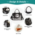 thumbnail image 3 of FORMRS Insulated Lunch Bag Unisex Large Capacity with Shoulder Strap, Black Moon, 3 of 6