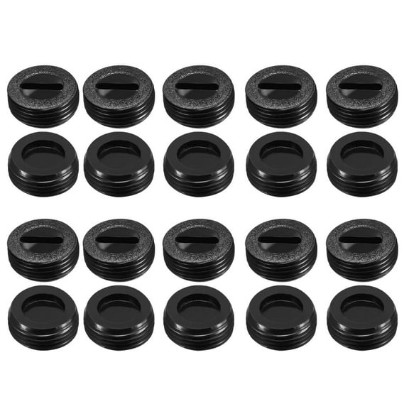 Carbon Brush Holder Caps 13mm O.D. 7mm I.D. 5mm Brush Cover Black 20pcs
