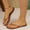 Brown, variant on Womens Brown PU Thong Flip Flops - Non-Slip Ergonomic Comfort Flat Sandals, Lightweight Travel-Packable for Beach Daily Errands, Size 36-43,Size 39