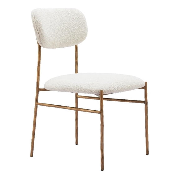 ZUO Sydhavnen Dining Chair Cream & Gold