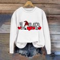 thumbnail image 2 of Penkiiy Womens Christmas Sweatshirts 2024 Cute Gnome Graphic Crewneck Pullover Casual Long Sleeve Tee Shirts Holiday Tops L White, 2 of 5