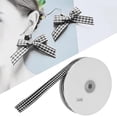 thumbnail image 3 of 50 Yards Checked Ribbon For Making Bows & Handicrafts, Classic Grid Design,  Craft Ribbon, 3 of 8