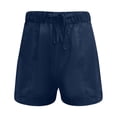 thumbnail image 3 of Casual Shorts Women's Summer High Waisted Lace Up Baggy Wide Leg Pants Shorts for Women Athletic Pack Womens Christmas Shorts plus Size Shorts for Women 2x Shorts Overalls for Women Womens Knit Shorts, 3 of 3