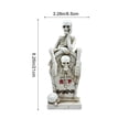 thumbnail image 6 of Halloween Spooky Ghost Skeleton Figurine, White-b Resin Ghost Statue with Tombstone Ghost Skull, Mini Ghost Decor for Halloween Decorations, Indoor Tabletop Home Decor, 6 of 6