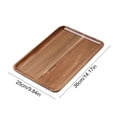 thumbnail image 3 of YingYouFu Solid Wood Rectangular Serving Tray, Acacia Wood Tea Tray Serving Platter, Durable Serving Plate for Cups Snacks Home Living Room Dining Daily Use, 3 of 6
