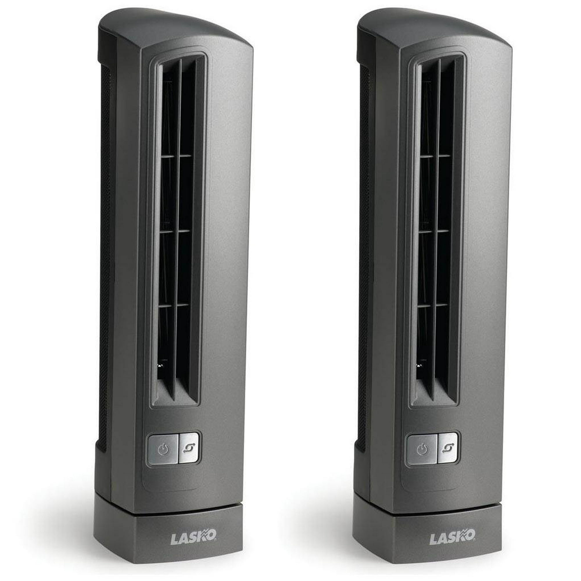 Lasko Air Stik Ultra Slim 2 Speed Home Office Oscillating Tower Fan 2 Pack Walmart Canada