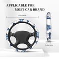 thumbnail image 4 of KLL Car Steering Wheel Cover, Universal 15 inch, Soft Elastic and Comfortable,Car Accessories Decorations-Beautiful Butterflies, 4 of 7