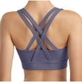 thumbnail image 3 of Plebaso Womens Sports Bras No Underwire Seamless Yoga Bras Crisscross Back Workout Crop Top Activewear, 3 of 4
