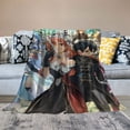 thumbnail image 2 of Cotton Throw Blanket Anime Sword Art Online Blanket Air Conditioner Quilt Cartoon Soft Flannel Blankets Warm for Fall Winter Sofa Bed Beach, 2 of 6