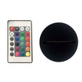 thumbnail image 2 of Ruiboury 2 Pieces Remote Control 3D Night LED Decoration Illusion Lamp Holder Light Base Adjustable 7 Colors Decoration Illusion Lamp Holder Replacement, 2 of 7
