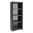 thumbnail image 2 of Corliving Adjustable 4 Shelf Bookcase, 4-Tier Shelving Unit Bookcase with Open Shelves, Display Bookshelf, for Living Room, Bedroom, Home Office, Display Bookshelf, Black, 2 of 12
