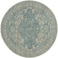 thumbnail image 4 of SAFAVIEH Restoration Vintage Donette Geometric Area Rug, Ivory/Turquoise, 2' x 3', 4 of 10