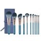 thumbnail image 1 of Elegante traje de cepillo de abedul azul puro, con bolsa de viaje, traje profesional de cepillo de sombra de ojos de color, traje único de cepillo de maquillaje de contorno facial y traje LingWen 9024719112817, 1 of 4