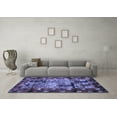 thumbnail image 3 of Ahgly Company Machine Washable Indoor Rectangle Persian Blue Traditional Area Rugs, 5' x 8', 3 of 4