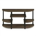 thumbnail image 5 of Furinno JAYA 15116 Simple Design Corner TV Stand, Columbia Walnut/Black, 5 of 6