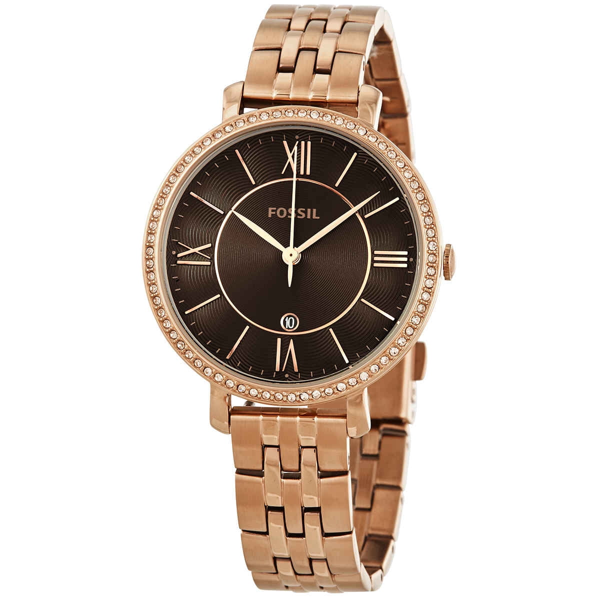 Fossil Jacqueline Quartz Brown Dial 