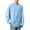 Sky Blue, variant on Jalioing Men's Long Sleeve Pullover Tee Loose Crew Neck Solid Color T Shirt Casual Basic Cotton Tee Shirts